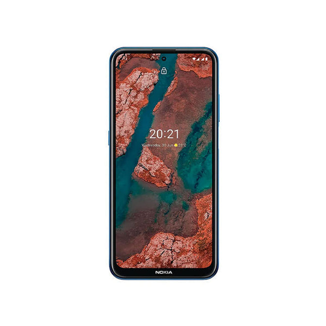Nokia X20 5G nutitelefon, kahe SIM-kaardiga, 8 GB muutmälu, 128 GB ROM-mälu, 64 MP neljakaamera ZEISS-ilt, 6,67-tolline Full HD+ ekraan, turvaline Android 11 3-aastase tootjagarantii ja värskendustega, alumiiniumraam - Nordic Blue