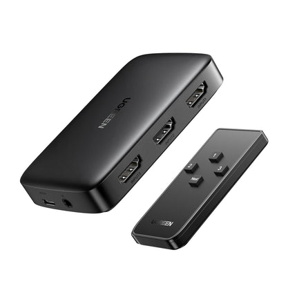 UGREEN HDMI 1.4 lüliti 4K 3 sisse 1 väljundiga HDMI jaotur HDMI jaotur kaugjuhtimispult HDMI lüliti toetab 4K, 3D ja HDR-i teleripulga, teleri, arvuti, mängukonsooli, lüliti, PS5/4, Xboxi ja Blu-Ray mängija jaoks.