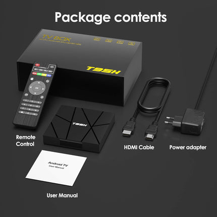 Android TV Box 10.0, Android Box 1GB RAM 8GB ROM Allwinner H616 neljatuumaline nutiboks, tugi 6K, H.265, 3D, 2.4G WiFi, 10/100M Ethernet