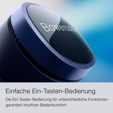Bowers &amp; Wilkins Pi8 True Wilkins kõrvaklapid aktiivse mürasummutuse, Bluetoothi, AptX-i ja laadimisümbrisega, millel on juhtmevaba heli voogedastus – südaöösinine