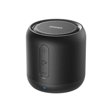 Anker Soundcore mini Bluetooth speaker with 15 hours of playtime, fantastic sound, 20 meter Bluetooth range, FM radio and intense bass (black)