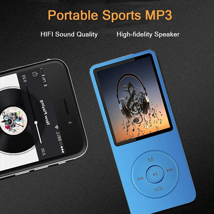 MP3-mängija, muusikapleier 16 GB Micro SD-kaardiga, üliõhuke muusikapleier sisseehitatud kõlariga, fotovaatur, videoesitus, FM-raadio, diktofon, e-raamatute lugeja