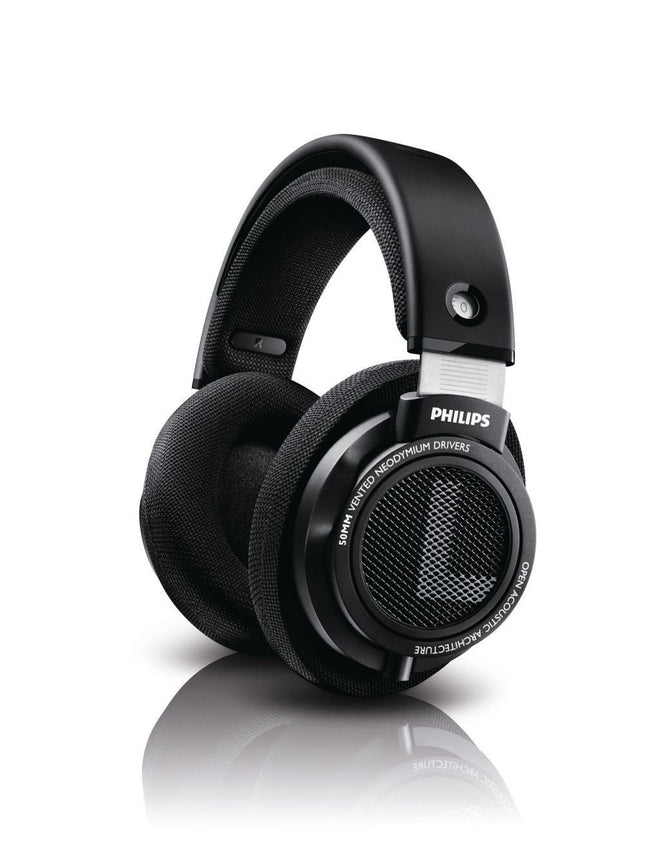 Philipsi SHP9500/00 HiFi kõrvaklapid 50 mm neodüümkaablitega, mustad