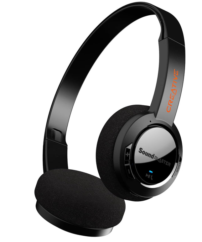 Sound Blaster JAM V2 kerged juhtmevabad kõrvapealsed Bluetooth 5.0 kõrvaklapid USB-C liidese, aptX madala latentsusega, aptX HD, mitmepunktilise ühenduvuse, hääletuvastuse ja mürasummutusega ning 22-tunnise akueaga.