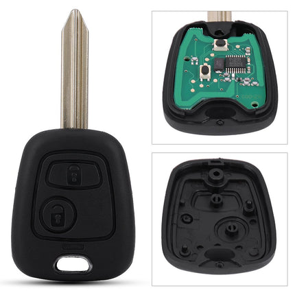 Emoteerimisvõti Citroen Xsara Picasso, Citroen Berlingo kaubikule, 55 plaadiga, 2 nupuga auto kaugjuhtimispult, 433 MHz ID46 Citroen Saxo Picasso, Xsara Berlingo jaoks