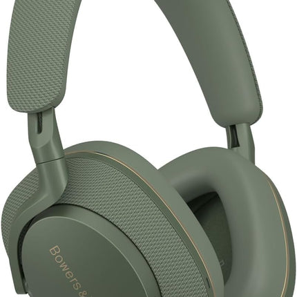 Bowers &amp; Wilkins PX7 S2e Over-Ear Wireless Noise-Cancelling Headphones with Qualcomm aptX™ Adaptive and Fast Charging, 30 Hours of Playback, Six Built-in Microphones, Forest Green