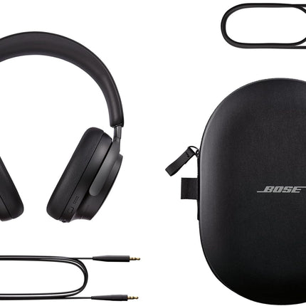 Bose QuietComfort Ultra kõrvaklapid, mürasummutusega ruumilise heli jaoks kõrvaklapid, ruumilise heli kõrvaklapid, kuni 24 tundi aku tööiga, tipptasemel ruumilise heli kõrvaklapid, mustad
