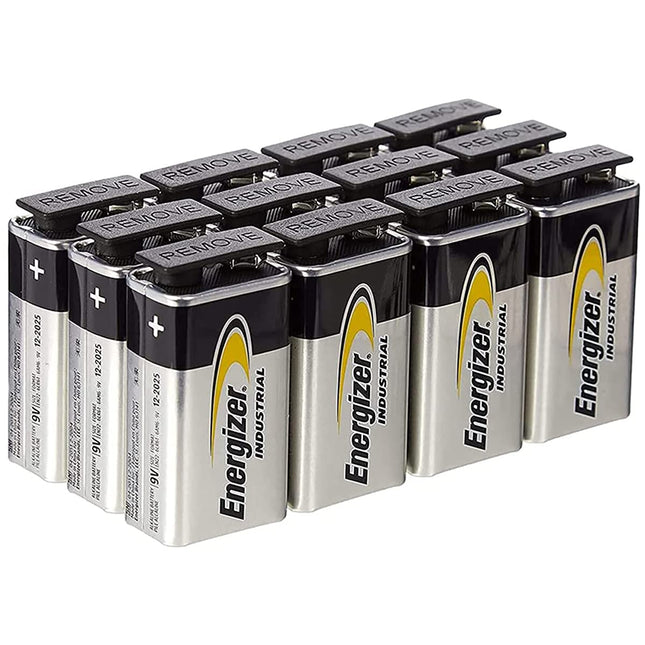 Energizer Industrial Alkaline 6LR61 EN22 9V E-plokk, 12 tk pakendis