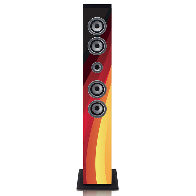 Lenco iCES IBT-6 Bluetooth põrandakõlar - 40 W RMS - PLL FM-raadio - USB sisend - SD-kaardi pesa - AUX sisend - puldiga - Saksamaa