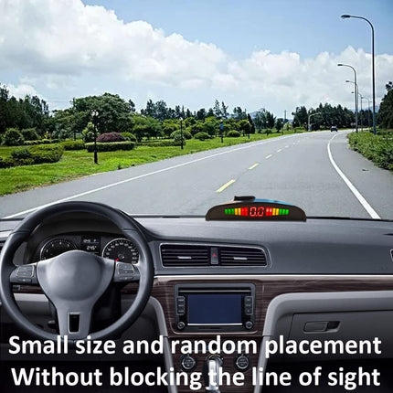 MOCNT Car Parking Aid 8 Sensors Reversing Aid Vehicle Reversing Alarm Parking System Rear Parking Sensors Reversing Parking Aid Reversing Radar System Buzzer Alarm Warning Black
