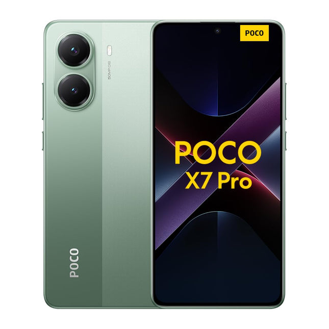 Xiaomi Poco X7 Pro nutitelefon, 8+256GB, roheline, 50MP põhikaamera optilise pildistabilisaatoriga, 6000mAh (tüüp.) aku 90W HyperCharge'iga, IP68, tehisintellekti funktsioonid