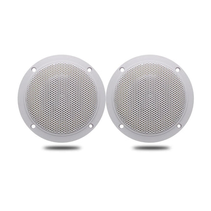 Herdio 4-inch Round Ceiling Speakers, Pair of 160 Watts Waterproof Marine Boat In-Ceiling Speakers, for Bathroom Spa Room Motorcycle UTV ATV RV Car Golf Cart (14.3 x 13.9 x 11.8 cm)