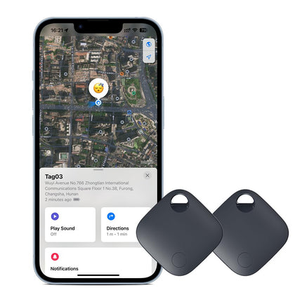 Võtmeleidja 2 tk, nutikas iOS-i silt rakendusele Find My, Bluetooth-jälgija, kadumisvastane kohvri, rahakoti, koera, kassi, võtmete, eakate dementsuse, laste jaoks, veekindel, vahetatav aku