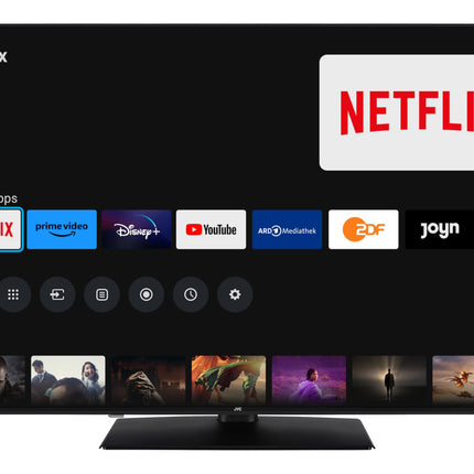 JVC QLED-teler 65-tolline TiVo-toega nutiteler (4K UHD, HDR Dolby Vision, Dolby Atmos, kolmekordne tuuner, 6 kuud HD+ garantiid kaasas) LT-65VUQ3455