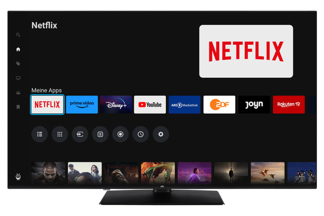 JVC QLED-teler 65-tolline TiVo-toega nutiteler (4K UHD, HDR Dolby Vision, Dolby Atmos, kolmekordne tuuner, 6 kuud HD+ garantiid kaasas) LT-65VUQ3455