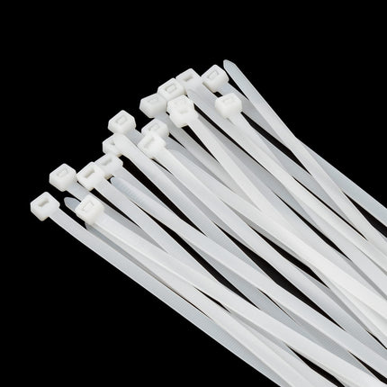 XINGO 50 Pack Cable Ties, Heavy Duty, 54.4 kg Strength, UV Resistant, Long Nylon Cable Ties, Self-Locking Nylon Cable Ties for Indoor and Outdoor Use (650 mm x 7.6 mm, White)