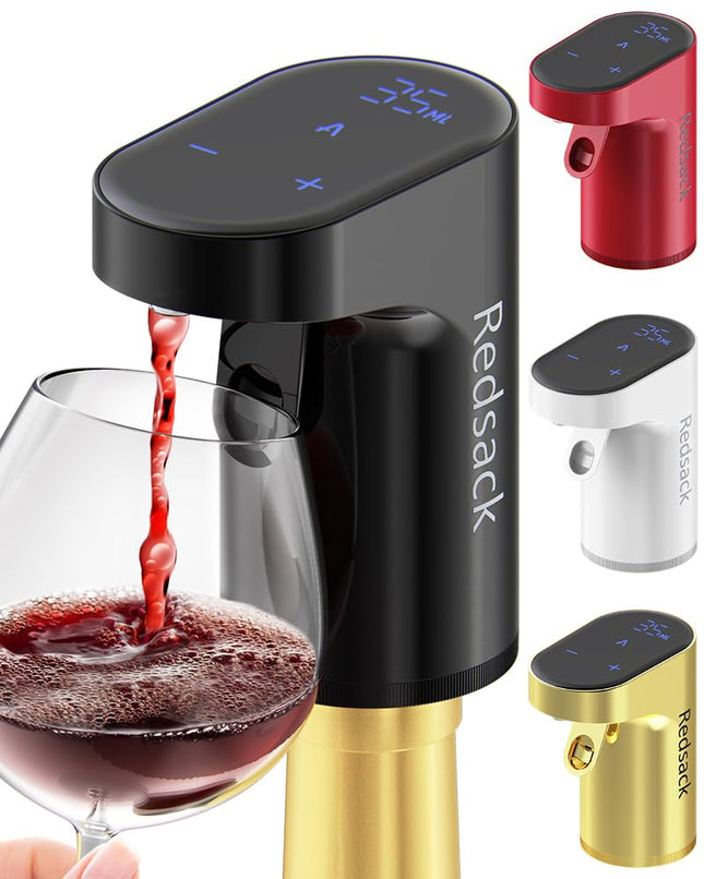 Redsack elektriline veinikarahvin, aeraator, dosaator, valamisvahend, viskilikööri pump, naljakas, ainulaadne, sünnipäevakingitus, meestele, naistele, emale, isale, ülemusele, vennale, abikaasale (must)