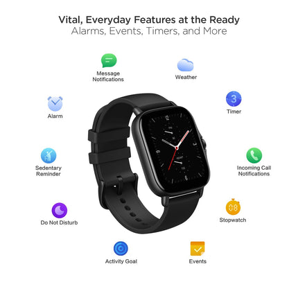 Amazfit Smartwatch GTS 2E Black (ZEG-SMW-0081)