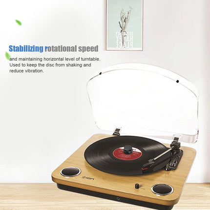 Aluminum Disc Stabilizer, Die-Cast Vinyl Record Weight Clamp, Music Playback Recording Equipment, Audio/Video, for Weight Player (Black)