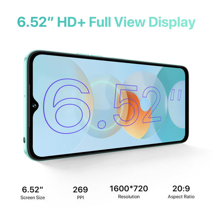 UMIDIGI G5A nutitelefon Android 13, mobiiltelefon 8GB (4 + 4) RAM, 64GB/laiendatav 1TB, 5000mAh, 6.52 tolli HD+, 13MP + 5MP, Helio A22, telefon kahe SIM-kaardiga 4G/sõrmejäljelugeja/näotuvastusega/GPS