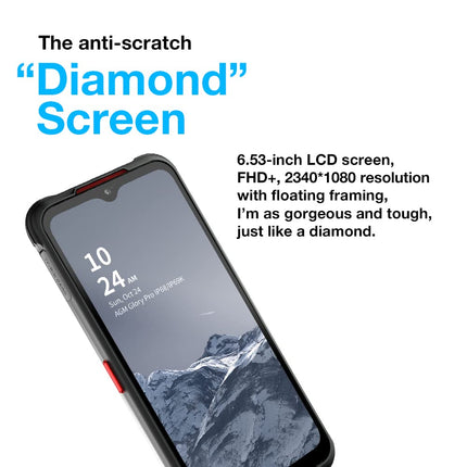 Välitingimustes kasutatav lepinguta mobiiltelefon, AGM Glory 5G nutitelefon 6200mAh külmakindel aku, IP68/IP69K Android 11 8G+256G 18W kiirlaadimine Dual SIM, Qualcomm Snapdragon 480, 48MP+20MP, 6,53-tolline FHD+ ekraan