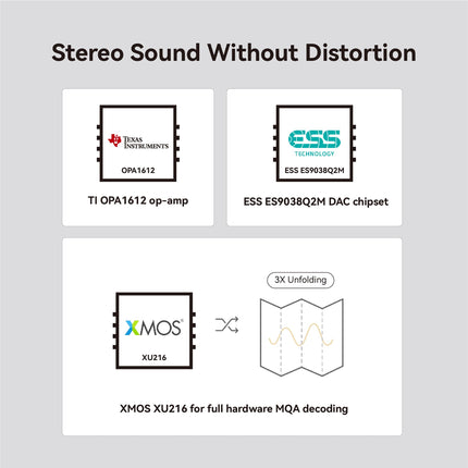 Khadas Tone2 Pro DAC kõrvaklapivõimendi, tasakaalustatud kaasaskantav kõrvaklapivõimendi, HiFi võimendussüsteem USB-sisendiga, 3,5 mm tasakaalustamata/4,4 mm tasakaalustatud, RCA riistvaraline MQA dekooder (punane)