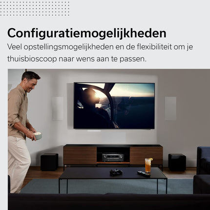 Denon AVC-X3800H 9.4-kanaliga AV-ressiiver, võimendi Auro-3D, Dolby Atmos, DTS:X, 6" 8K sisendid ja 3 väljundit, Bluetooth, AirPlay 2, HEOS Multiroom, Alexa ühilduv, must