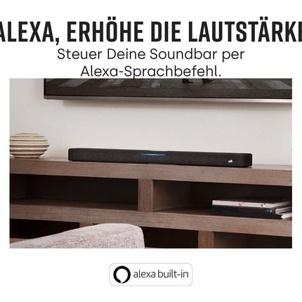 Polk Audio React Home Theater Soundbar with Alexa Built-in, Amazon Multiroom Music, DTS, Dolby Digital, Wi-Fi, Bluetooth, HDMI ARC, Optical Input, Black