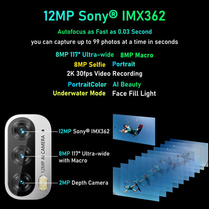 Blackview BV7100 lepinguta õues kasutatav nutitelefon, 13000mAh aku, 33W kiirlaadimine, IP68/IP69K vastupidav telefon, Android 12 Helio G85 6GB+128GB, 6,58'' FHD+ ekraan, 12MP kolmekordne kaamera, GPS, NFC, must