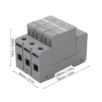 CHLT-40PV 600V PV alalisvoolu ülepingekaitse 20-40KA 3P madalpingepiirik PC leegiaeglustav ülepingekaitse 2 liuguriga