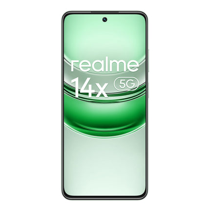realme 14x 5G nutitelefon 8 + 256 GB, silmadele mugav ekraan 120 Hz, terav 50 MP kaamera, kauakestev 5000 mAh aku, sõjaväeklassi löögikindlus, kaheksatuumaline, roheline (ilma adapterita)