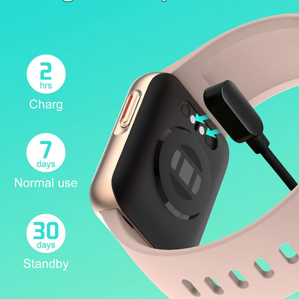 GRV Smartwatch for Women Men, 1.4 inch Touch Color Display Fitness Watch with SpO2, Heart Rate Monitor, Pedometer, Sleep Monitor, 9 Training Modes, Personalized Watch Face, Stopwatch, IP68 Waterproof