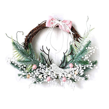 Rattan Wreath Wall, 3Pcs Willow Wreath Natural, Decorative Wreath Natural, Christmas Wreath Rattan, Door Wreath Rattan, Decorative Wreath Hanging, Door Wreath Wooden Wreath DIY for Table Decoration Wall Decoration Christmas Halloween, 10/20/30cm