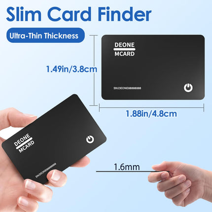 Wallet Tracker Card Slim 1.6mm, Purse Finder, Wallet Finder with Apple Find My App (Only iOS, Not for Android), Bluetooth Item Finder for Wallets, Phones, Passports.