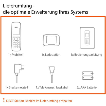 Gigaset CL390HX - Disain DECT-telefonitoru laadimisalusega - Fritzbox-ühilduv - Juhtmeta telefon ruuteri ja DECT-aluse jaoks - 2 akustilist profiili, valge [Saksa versioon] [Ilma aluseta]