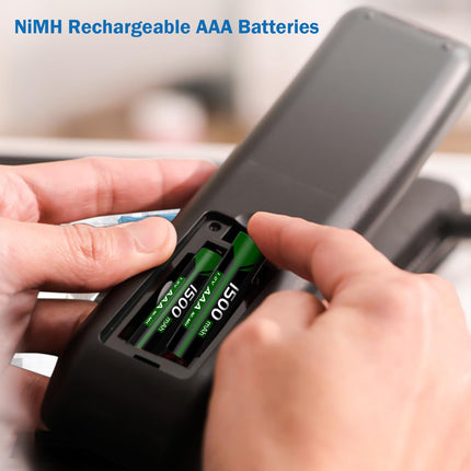 [1500mAh] AAA Rechargeable Battery, 1.2V Upgraded NI-MH Long-Lasting High-Capacity AAA Batteries for Cameras, Toys, Remote Controls and Household Appliances, etc.-8 Pack