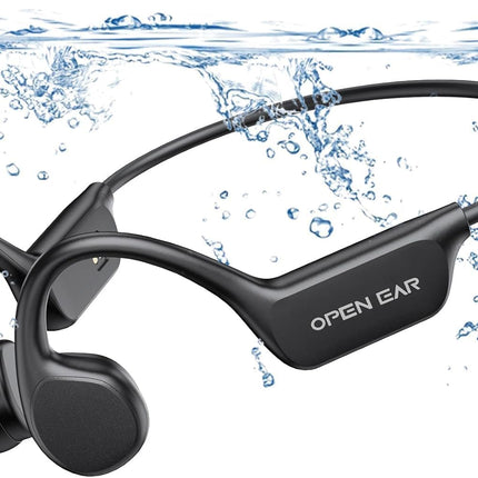 Relxhome ujumiskõrvaklapid, luujuhtivusega kõrvaklapid, sisseehitatud 32 GB mälu, MP3 spordikõrvaklapid Bluetooth 5.3, IPX8 veekindlad, 10 tundi mänguaega, avatud kõrvaga kõrvaklapid ujumiseks ja jooksmiseks