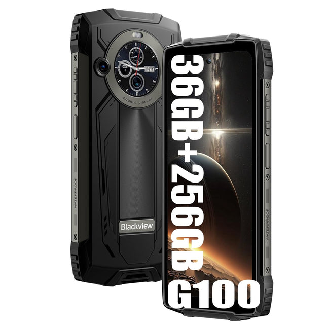 Blackview BV8200 õuemobiiltelefon, 36GB+256GB/2TB (2025), lepinguta nutitelefon, 6,5" FHD+, 8800mAh, IP69K veekindel, ehitusplatsi telefon, 50MP+32MP/kaks 4G/OTG/GPS/NFC must