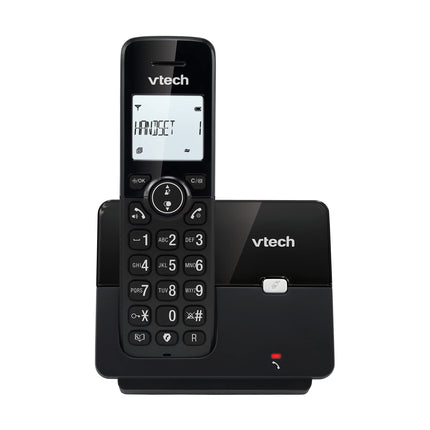 VTech CS2000 cordless phone, ECO+ mode, landline phone, black, call blocking, hands-free function, large buttons, two-line display