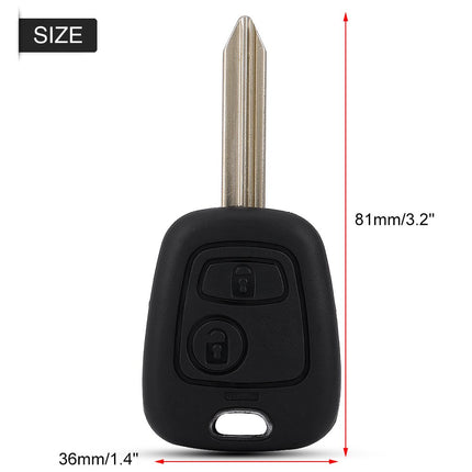 Emoteerimisvõti Citroen Xsara Picasso, Citroen Berlingo kaubikule, 55 plaadiga, 2 nupuga auto kaugjuhtimispult, 433 MHz ID46 Citroen Saxo Picasso, Xsara Berlingo jaoks