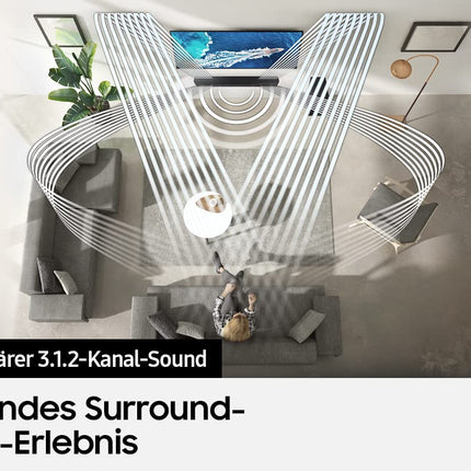 Samsung HW-Q610B 3.1.2-kanaliga Q-heliriba (Saksa mudel), juhtmevaba Dolby Atmos / DTS:X, Q-Symphony, adaptiivne heli [2022]