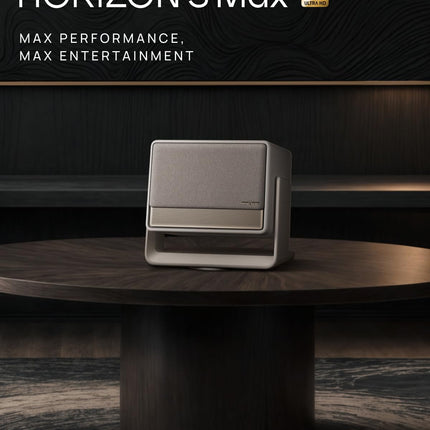 XGIMI Horizon S Max, 4K projektor, IMAX-täiustatud, Dolby Vision, 3100 ISO-luumenit, 110% BT.2020, integreeritud painduv alus, nutikas ekraani reguleerimine, 2 x 12 W Harman Kardon