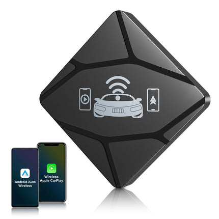 CarPlay juhtmevaba adapter, Android Auto juhtmevaba Apple CarPlay koos Plug and Play juhtmevaba automängu adapteriga, et teisendada juhtmega CarPlay juhtmevabaks (YouTube'i jms tuge ei ole).