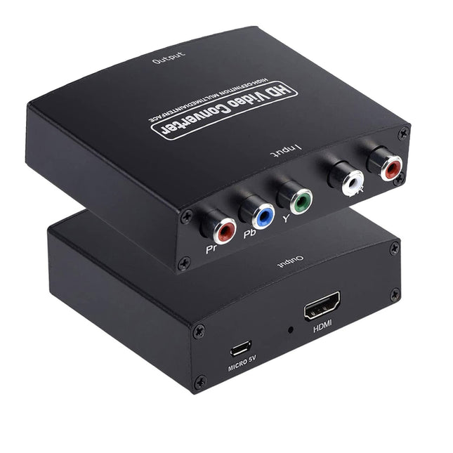 Nicoone YPbPr-HDMI-ühilduv komponendi-HDMI-ühilduv video-audio adapter DVD-mängukonsooli ja HDTV-monitori vahel