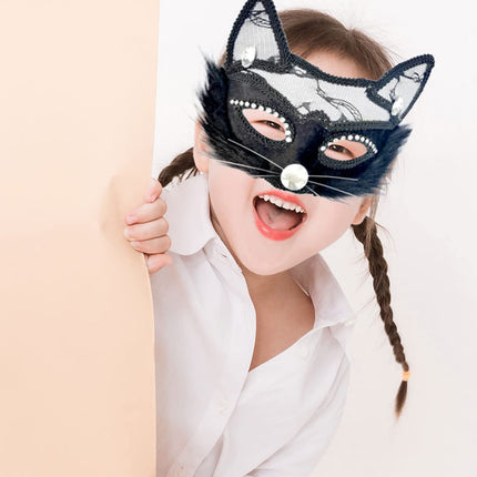 Kassimask Veneetsia mask naistele, maskiballi mask näo varjamiseks, Kassnaise kostüüm, kassimask, mask seksika naise näole, maskimänguask kostüümideks jõuludeks ja halloweeni peoks tüdrukutele
