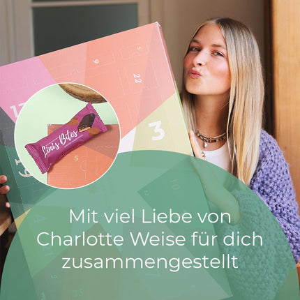 veganbox saa inspiratsiooni BOX advendikalender Eco 24 vegan toodet Marie Johnsonilt Jätkusuutlik advendikalender 2022 ilu, toidu ja palju muuga beež