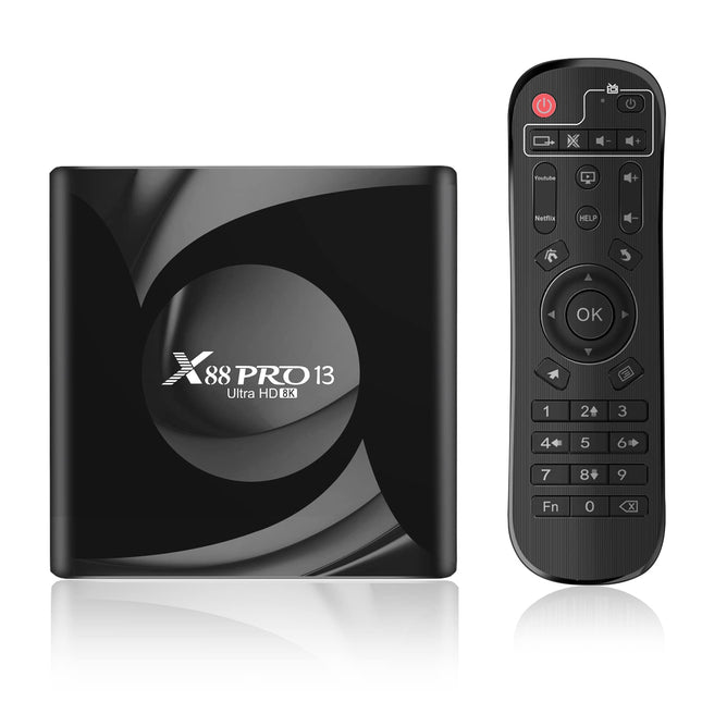 Android 13.0 teleriboks, Android Box 2 GB RAM 16 GB ROM RK3528 neljatuumaline Cortex-A53 graafikakaart Mali-450 tugi 8K 10/100M LAN enteret 2.4G/5G kahesageduslik WiFi 6 BT 5.0 USB 2.0/3.0