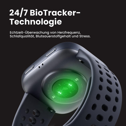 Amazfit Bip 6 nutikell 46mm, 14-päevane aku, 1,97" AMOLED, GPS ja tasuta kaardid, tehisintellekt, Bluetoothi ​​kõne- ja tekstisõnumite funktsioon, tervise- ja unejälgija, üle 140 treeningrežiimi, 5 sularahaautomaati, süsihall