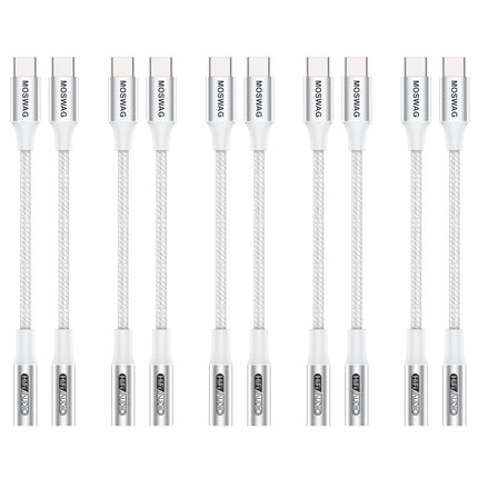 MOSWAG USB Type-C - 3,5 mm kõrvaklapipesa adapter, audio USB C - Aux adapter iPhone 16 Pro Max/16 Pro/16 Plus/16/15 Pro/15, Samsung Galaxy S24 S23 S22 S21 S20, Huawei, Pixel, iPad ja muu jaoks