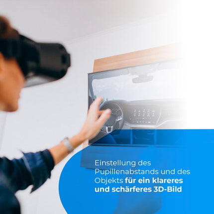 NK nutitelefoni 3D VR-prillid - nutitelefoni virtuaalreaalsuse nutikad prillid 4,7" - 6,53", vaatenurk 90-100 kraadi, 360° pöörlemine, reguleeritav lääts ja pupilli reguleerimine - must